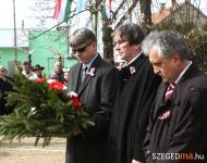 A 48-as hősökre emlékezett Tápé, Szőreg és Dorozsma | 2012. március 15.  csütörtök | Fotó: Gémes Sándor / a szegedma.hu engedélyével