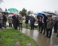 A nagyárvíz és az 1848-as forradalom áldozataira emlékeztek Szőregen | 2016. március 12.  szombat | Fotó: Kovács Ferenc, szegedma.hu