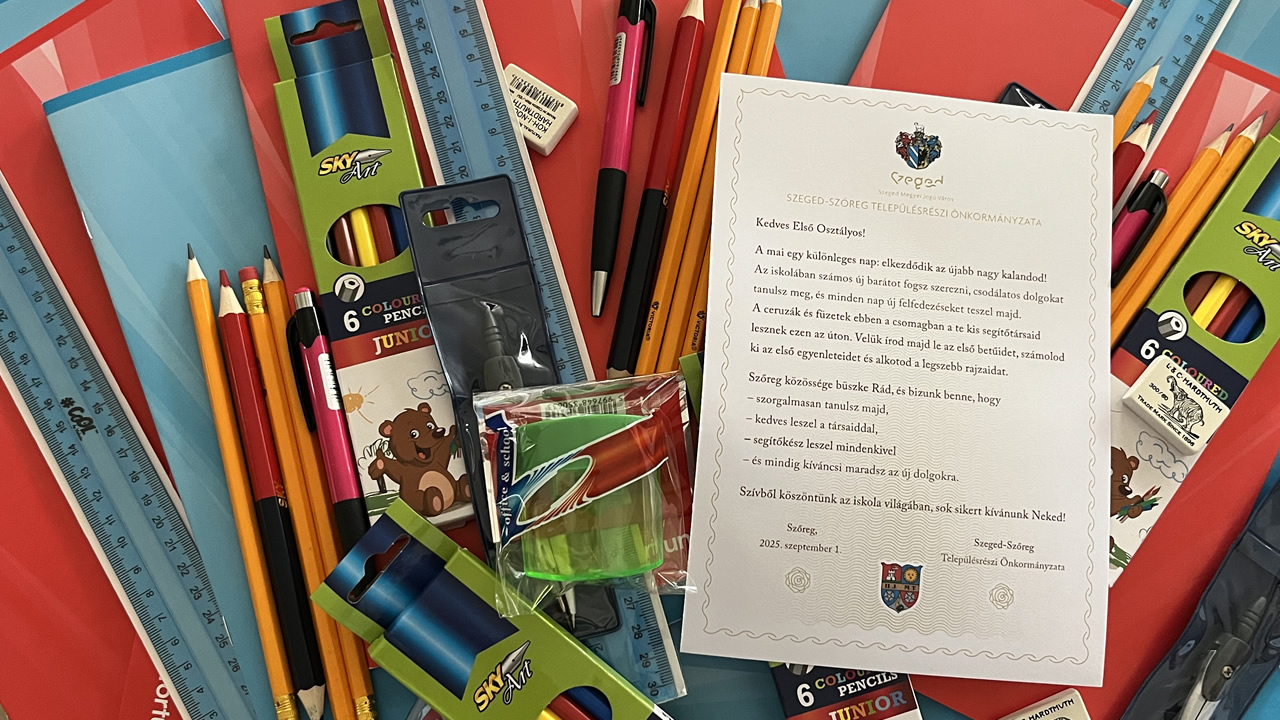 Folytatódik a hagyomány: tanszercsomagokkal segíti a családokat Szőreg
